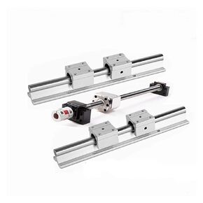 Professional Linear Rail Support + SBR20 Shaft Guide +SBR20UU Block Bearing +Ball Screw Set + Nut + BKBF12+Coupler in Saudi Arabia