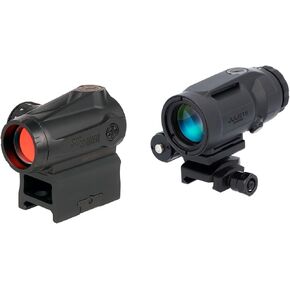 SIG SAUER Romeo-MSR GEN II 1x20mm 2 MOA Red Dot Sight & JULIET5-MICRO 5x24mm Magnifier Combo Kit | Durable Waterproof Fogproof Rifle Shooting Optic Package in Kuwait