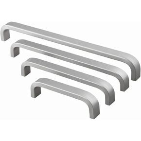 4/6/8/10/12 بوصة مقابض ألومنيوم خزانة باب المطبخ مقبض مستقيم الأثاث الأجهزة 1 قطعة (160 مللي متر الصلبة) in Kuwait