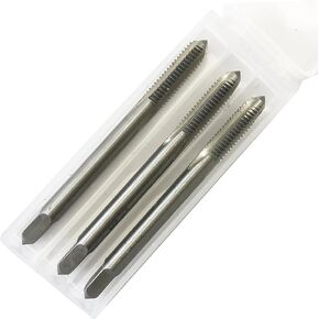 Swordfish 8038 - Metric Alloy Steel Hand Threading Tap Set of 3 pcs Bottoming Plug Taper Uncoated Finish Square End M8x1.25 in Kuwait