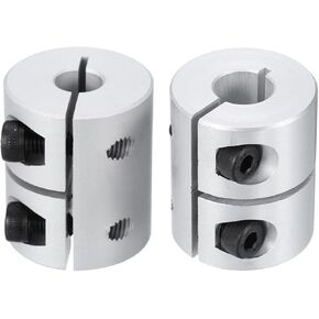 Toolparts And Accessories 2pcs Shaft Coupling 8mm To 10mm Aluminium Single Split Clamping Coupling Coupler (#CN#130824-10196) in Kuwait