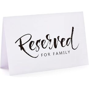 Wedding & Party Reserved Signs - 10 Pack, 4 x 6 Inches in Kuwait