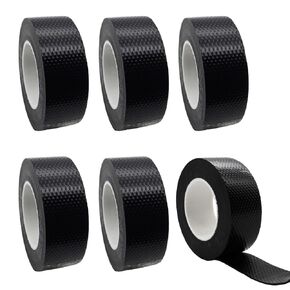 6 Rolls Silicone Grip Tape, Grip Tape For Handles, The Gripper Seal Wrap, Sports Tight Handle Wrap, For Bike, Steering Wheel, Pull Up Bar, Dumbbell, Gym Equipment And Tool, Non-Slip, Shock Absorbing in Kuwait