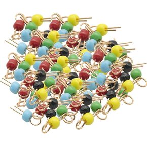 100Pcs Black Yellow Blue Green Red Gold Tone Soldering PCB Board Breadboard Test Point Pin, PCB Test Point in Saudi Arabia