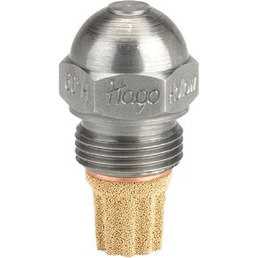 Danfoss Hago 80° Oil Nozzle | Stainless Steel Fuel Spray Tip with 30-40 Micron Sintered Bronze Filter | High-Pressure HVAC Burner Jet for Light & Heavy Fuel (Type H - Hollow, 0.75 GPH) in Saudi Arabia