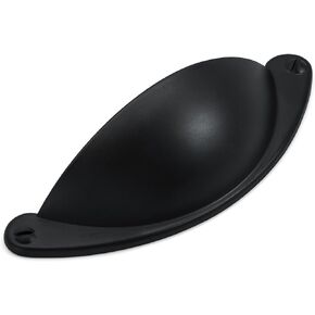 أجهزة هيستيا 10 قطع | درج مقاس 2 1/2 بوصة يسحب مقابض خزانة المطبخ السوداء ومقابض درج خزانة الملابس | سحب خزانة الحمام باللون الأسود غير اللامع | أدوات سحب كأس أجهزة الخزانة السوداء للأدراج (Z7.10.D) in Kuwait