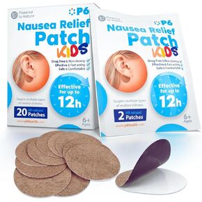 P6 Motion Sickness Patches for Kids - All Natural Sea Sickness Patches for Cruise and Car - Non Drowsy Motion Patch for Children - Safe Motion Sickness Patch for Travel - Ginger and Cinnamon in Saudi Arabia