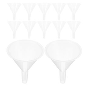 Ciieeo 20pcs Plastic Short Stem Funnels 60mm Laboratory Liquid Transfer Funnels Multipurpose Filtering and Experiment for Home and Lab Use in Kuwait