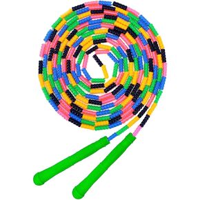 حبل القفز الهولندي بطول 16 قدمًا، حزمة واحدة/2 حزمة، حبل قفز طويل ناعم مطرز، حبل قفز مجزأ قابل للتعديل للأطفال البالغين، حبل قفز متعدد اللاعبين للياقة البدنية في الهواء الطلق in Kuwait