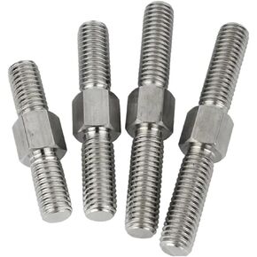 Double End Threaded Screw Rod M3-M16 304 Stainless Steel Bolts Double Threaded Rod Left and Right Thread(M10-2PCS,40mm) in Kuwait