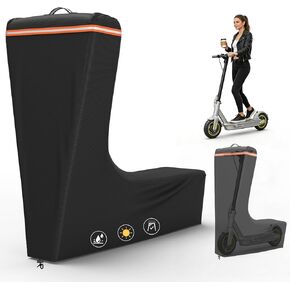 غطاء سكوتر كهربائي، غطاء سكوتر عالمي لجميع المواسم للدراجات الكهربائية 300 واط إلى 2000 واط، أغطية سكوتر خارجية مقاومة للماء والغبار، 54 × 28 × 52، أسود in Kuwait