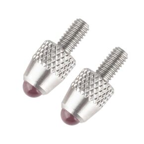 2PCS Ball Contact Points for Dial Indicators M2.5 Thread 3mm Diameter Ball Tip 7.3mm Length (Carbide Ball(M2.5 Thread)) in Kuwait
