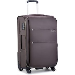 Hanke 24 Inch Expandable Luggage Large Suitcases with Wheels Softside Checked Luggage Rolling Suitcase with Lock Lightweight Travel Luggage for Men and Women 24 Inch Luggage.(Caribbean Blue) in Kuwait