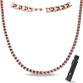 قلادة مغناطيسية للنحاس Magenergy للنساء مع مربع هدايا لمهدف عيد ميلاد الأم (Copper-Xo) in Kuwait