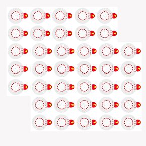 25 PCS Laboratory Circle Leak-Proof Sticker for Aluminum Plastic Caps，Transparent Vials Sealing Stickers,Self Adhesive Sealing Labels Caps(for 13 mm Cap) in Kuwait
