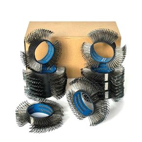 Abrasive Wire Wheel for Surface Blaster, 23mm Coarse Bristles Blasting Belt for Fast Rust, Paint, Corrosion Removal (0.7mm Carbon Spring Steel, 1 Count) in Kuwait