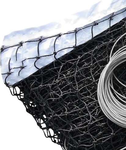 Standard Tennis Net Playgrounds Polyethylene Uniform Mesh Portable Easy Cleaning in Kuwait