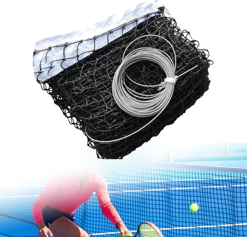 Standard Tennis Net Playgrounds Polyethylene Uniform Mesh Portable Easy Cleaning in Kuwait