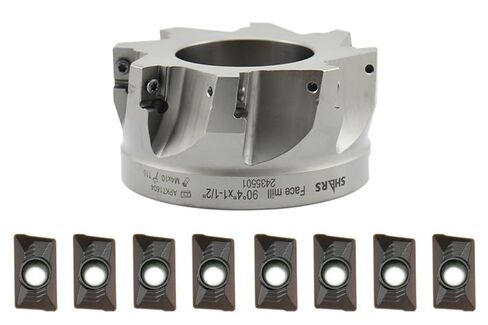 شارز 4 "90 درجة قابلة للفهرس قاطع مطحنة مع 8 أجهزة كمبيوتر من APKT 1604 إدراج 404-1870W+404-6541 (8) S [ in Saudi Arabia