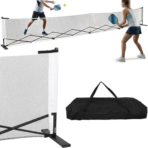22ft Telescopic Peak Ball Posts with Wheels Portable Peak Ball Net Frames Aluminum Alloy Retractable Pickleball Net Stand for Indoor & Outdoor Courts in Kuwait