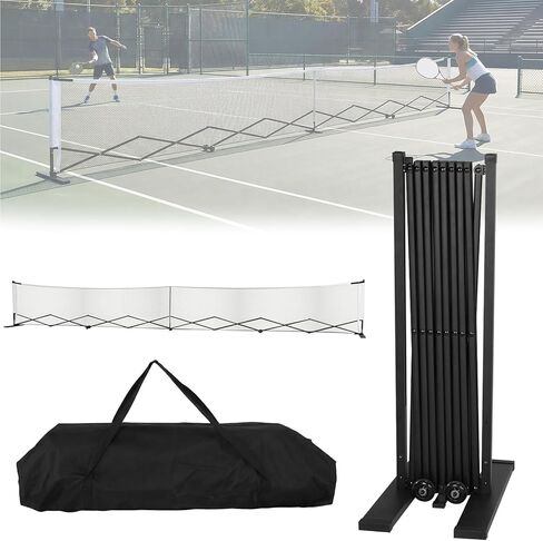 22ft Telescopic Peak Ball Posts with Wheels Portable Peak Ball Net Frames Aluminum Alloy Retractable Pickleball Net Stand for Indoor & Outdoor Courts in Kuwait