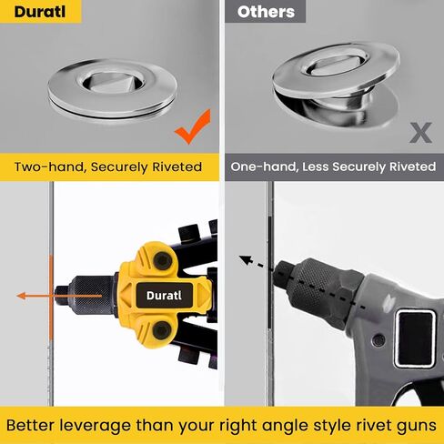 بندقية برشام ، 1/4 طقم بندقية البوب ​​مع 200 مسار أعمى ، 5 رؤوس برشام قابلة للتبديل (3/32 "، 1/8" ، 5/32 "، 3/16" ، 1/4 ") ، أداة برشام اليد الشاقة للمعادن والسيارات والسيارات in Kuwait