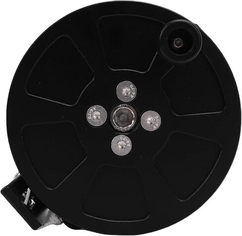 Jiawu Dive Reel, Retractable White Line 90mm Stainless Steel Double Hook Lightweight Aluminum Alloy Anchor Reel, Finger Spool with Double Ended Clamp/Holder and Handle Stop Switch for (100m / 328.1ft) in Saudi Arabia