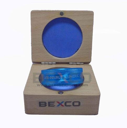 20D Blue Clear CE Marked Double Aspheric Lens Ophthalmology Equipment Accessories in Wooden Box in Kuwait
