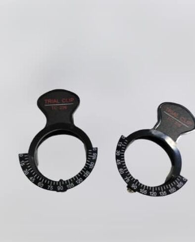 Optical 2 Set of Trial Optical Lens Piece Clip Frame Holds 1 1/2" Trial Lenses Optometry/w Case in Kuwait