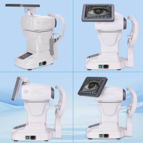 Fully Automatic Refractometer Keratometer and Optometry Optical Equipment Refractor for Optometrist Clinics and Ophthalmologists (White) in Kuwait
