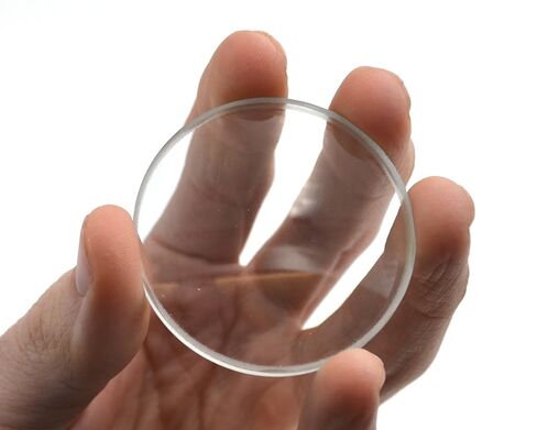 Double Concave Lens, 250mm Focal Length, 2" (50mm) Diameter - Spherical, Optically Worked Glass Lens - Ground Edges, Polished - Great for Physics Classrooms - Eisco Labs in Kuwait