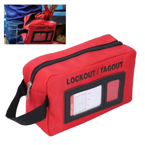 Lockout Tagout Bag, Large Capacity Lockout Tags Carrying Bag Lock Storage Bag, Electrical Lockout Tagout Pocket Bag, Lockout Bag for Lockout Tagout Device in Saudi Arabia