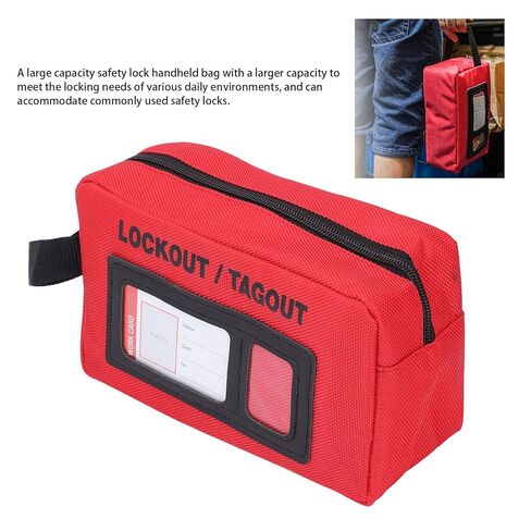 Lockout Tagout Bag, Large Capacity Lockout Tags Carrying Bag Lock Storage Bag, Electrical Lockout Tagout Pocket Bag, Lockout Bag for Lockout Tagout Device in Saudi Arabia