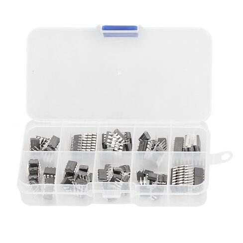Keenso Integrated Circuit IC Chip Assortment Kit, HighQuality 85 Pcs IC Chips for Home Circuit Work, with Storage Box, DIP Welding Adapter Connector for Audio Amplifier Enthusiasts in Saudi Arabia
