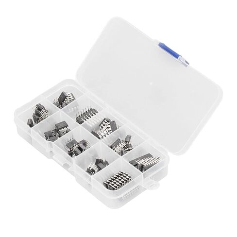 Keenso Integrated Circuit IC Chip Assortment Kit, HighQuality 85 Pcs IC Chips for Home Circuit Work, with Storage Box, DIP Welding Adapter Connector for Audio Amplifier Enthusiasts in Saudi Arabia