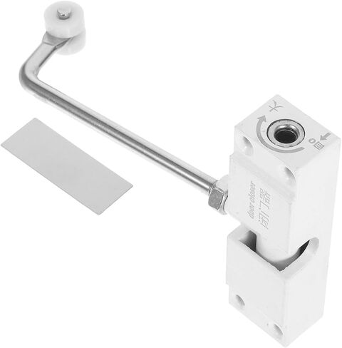 Cabilock Dual Spring Automatic Door Closer Adjustable Aluminum Alloy Commercial Hinged Door Closer White 2pcs Self-Closing Gate Hardware for Safety and Security in Saudi Arabia