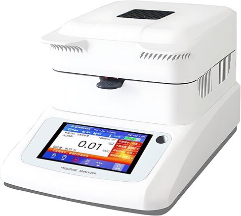 Industrial Halogen Moisture Analyzer, Lab Moisture Balance with Touch Screen, 0.001g Precision, 0.01% Readability, 120g Capacity for Food Testing & Quality Control in Saudi Arabia