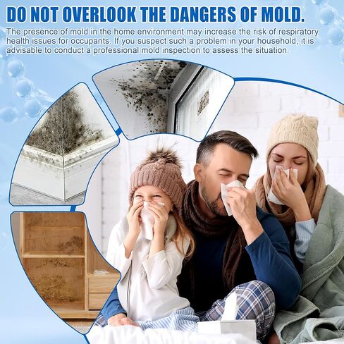 Mold Test Kit for Home,6 Simple Detection Tests,DIY Indoor Air Quality, Surface & HVAC Analysis,Includes Detailed Identification & Health Risk Guide in Kuwait