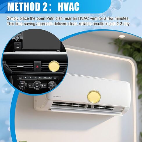 Mold Test Kit for Home,6 Simple Detection Tests,DIY Indoor Air Quality, Surface & HVAC Analysis,Includes Detailed Identification & Health Risk Guide in Kuwait