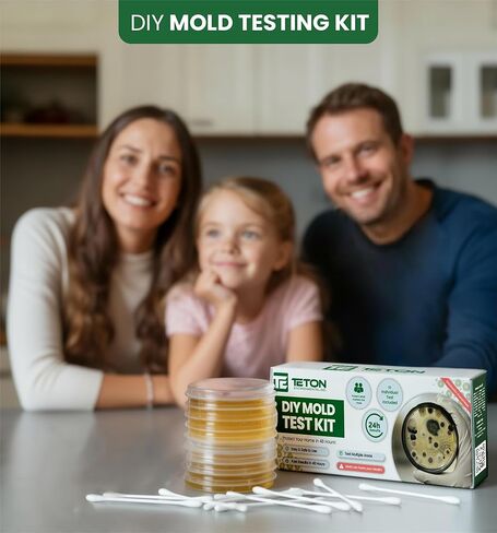 Mold Test Kit – Test 10 Different Areas in Home, Swab Sample and Air Sample, Easy-to-Use Guide, Professional-Grade Testing in Kuwait