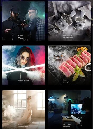 LENSGO Portable Fog Machine,Mini Smoke Machine with Remote Control/22ML Large Oil Tank/Anti-Leak/Safe Handheld Smoke Machines SMOKE GO in Kuwait