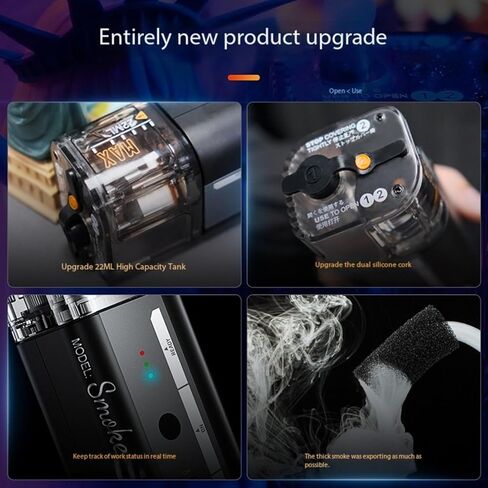 LENSGO Portable Fog Machine,Mini Smoke Machine with Remote Control/22ML Large Oil Tank/Anti-Leak/Safe Handheld Smoke Machines SMOKE GO in Kuwait