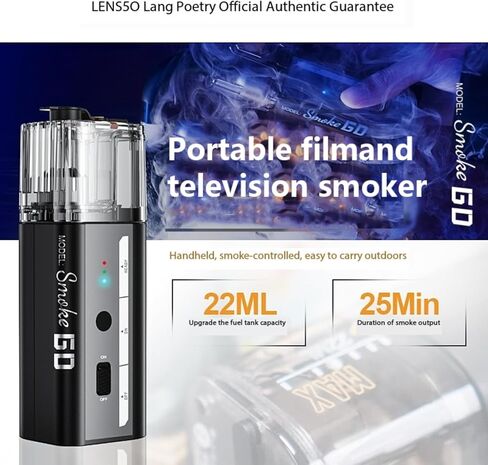 LENSGO Portable Fog Machine,Mini Smoke Machine with Remote Control/22ML Large Oil Tank/Anti-Leak/Safe Handheld Smoke Machines SMOKE GO in Kuwait