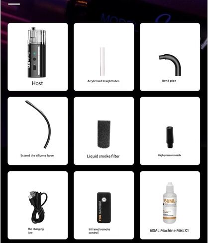 LENSGO Portable Fog Machine,Mini Smoke Machine with Remote Control/22ML Large Oil Tank/Anti-Leak/Safe Handheld Smoke Machines SMOKE GO in Kuwait