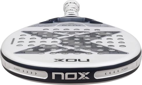 NOX Padel Racket AT10 Genius 12K Alum Xtrem Lite 2026 | Agustin Tapia Pala Padel | Weight Balance System, 12K Alum Carbon Face, HR3 White Eva Core | EOS Tunnel Agility, Custom Grip, Dual Spin Surface in Kuwait