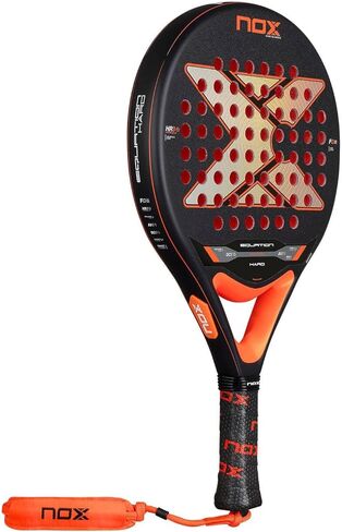 NOX Padel Racket Equation Hard 2026 | Round Shape Pala Padel | Anti Vibration System AVS, Exclusive Spin Technology & Dual Roughness | Professional Paddle Racket Elite Precision High Durability in Kuwait