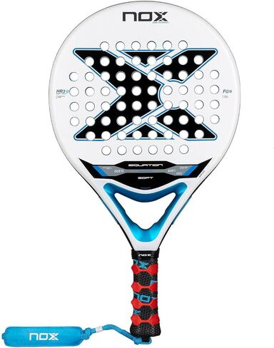 NOX Padel Racket Equation Soft 2026 | Round Shape Pala Padel | HR3 Soft EVA Core & Anti Vibration System AVS | Exclusive Spin Dual Roughness & Smartstrap | Intermediate Level Play, Precision & Comfort in Kuwait