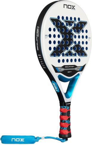 NOX Padel Racket Equation Soft 2026 | Round Shape Pala Padel | HR3 Soft EVA Core & Anti Vibration System AVS | Exclusive Spin Dual Roughness & Smartstrap | Intermediate Level Play, Precision & Comfort in Kuwait