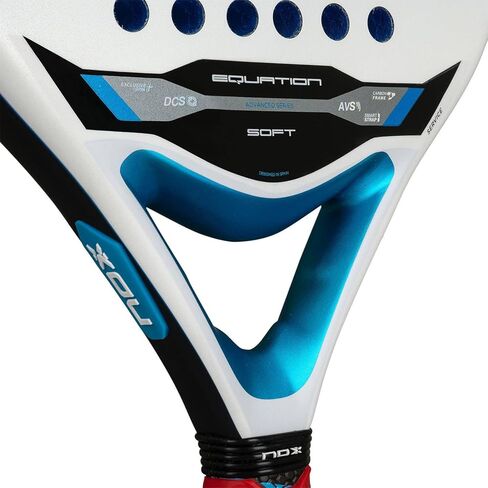 NOX Padel Racket Equation Soft 2026 | Round Shape Pala Padel | HR3 Soft EVA Core & Anti Vibration System AVS | Exclusive Spin Dual Roughness & Smartstrap | Intermediate Level Play, Precision & Comfort in Kuwait