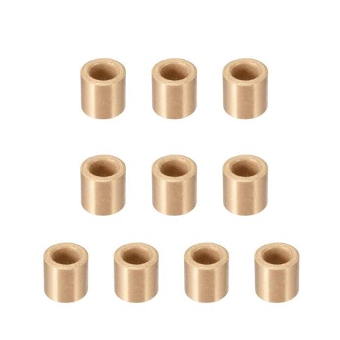 10 pcs Oilless Bushing Sleeve Bearings 1/4 inch bore Brass Self-Lubricating Sintered Bronze Bushings Bore 6mm OD 10mm Length 10mm in Saudi Arabia